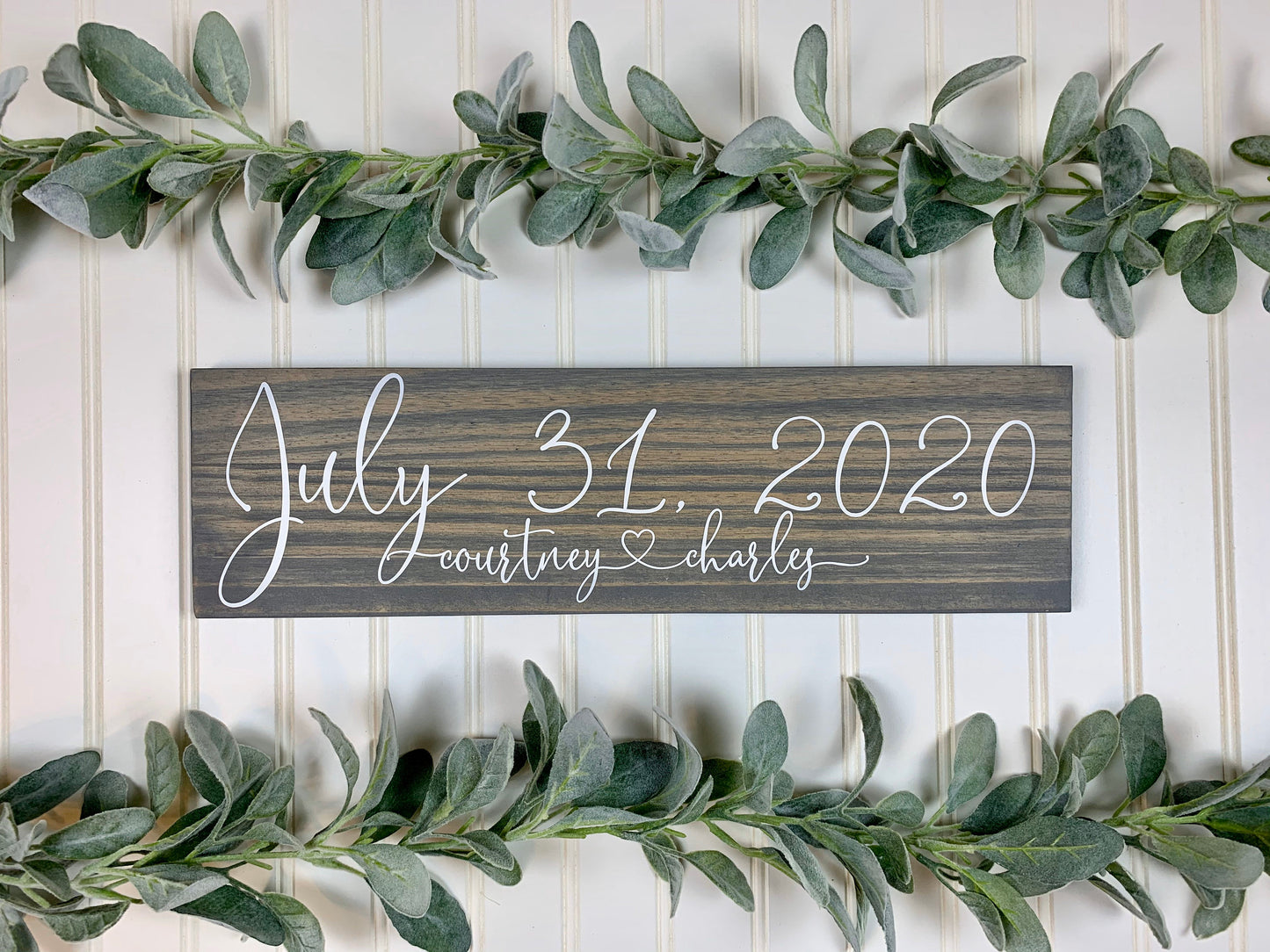 Save the Date Sign, Wedding Announcement Sign, Engagement Photo Prop, Rustic Wedding Decor