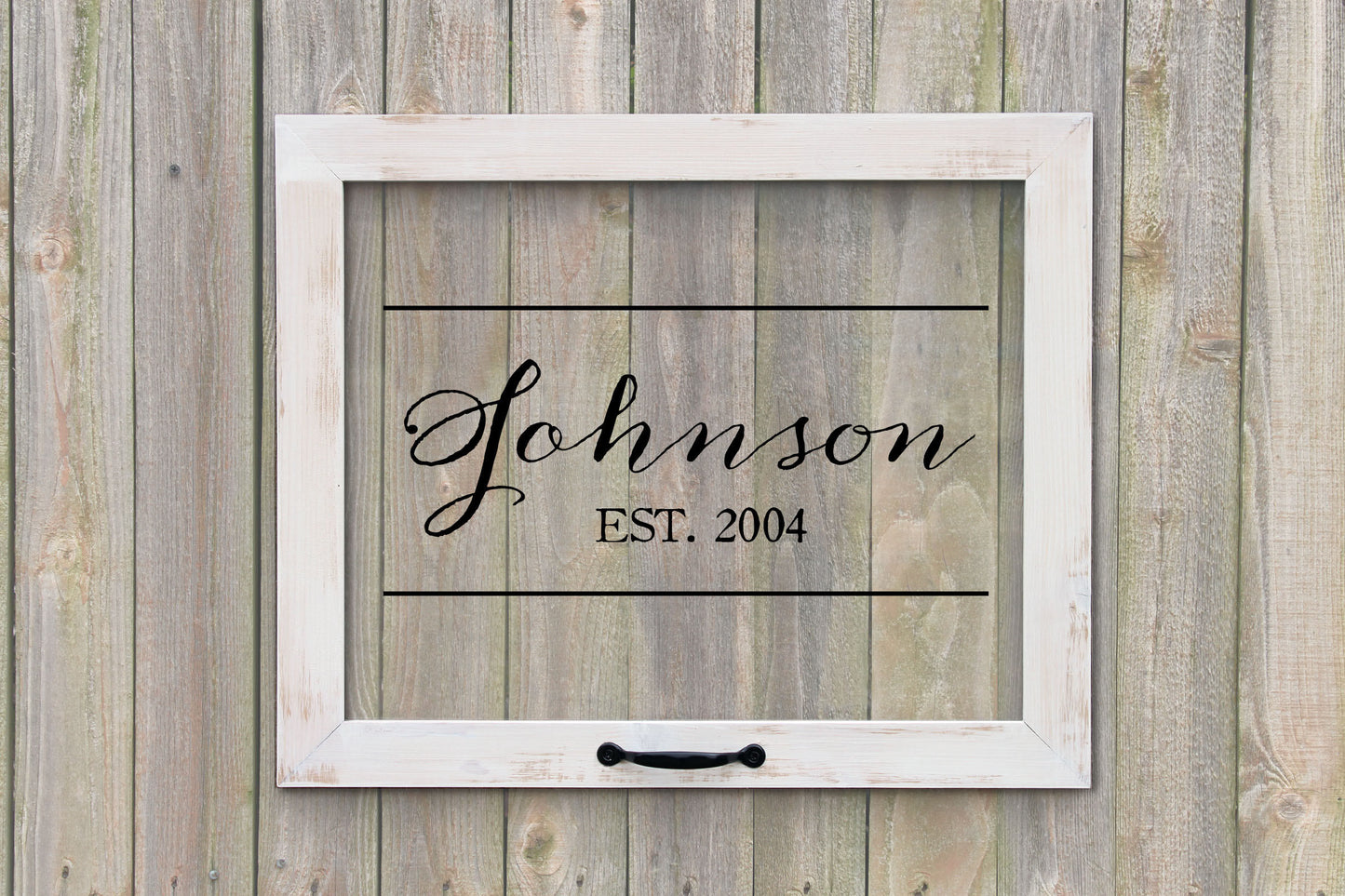 Acrylic Family Name Sign, Established, Last Name, Established Date, Personalized Family Sign, Personalized Window, Wedding Gift