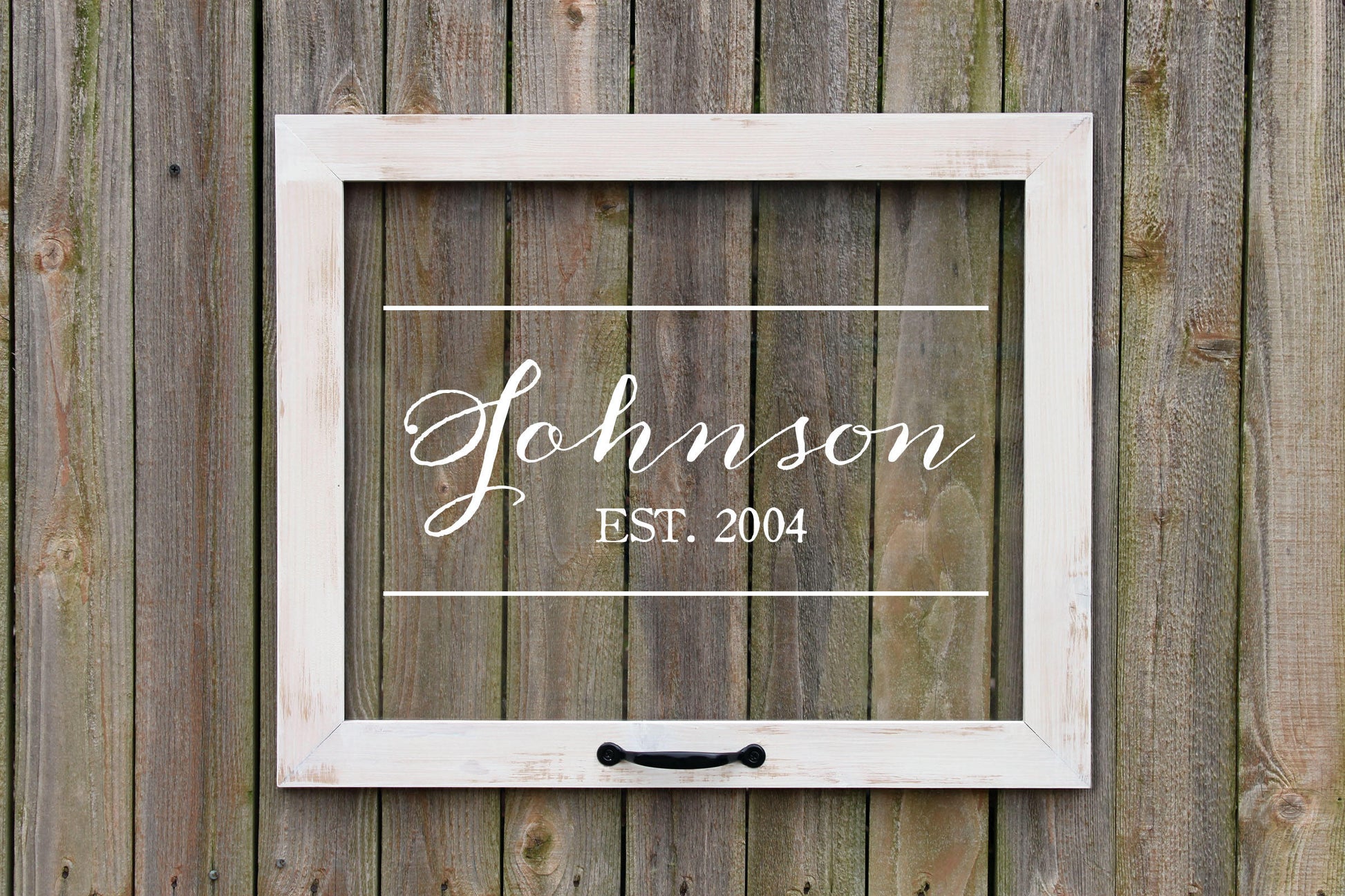Custom Wedding Gift, Last Name with Established Date Sign, Unique Wedding Decor
