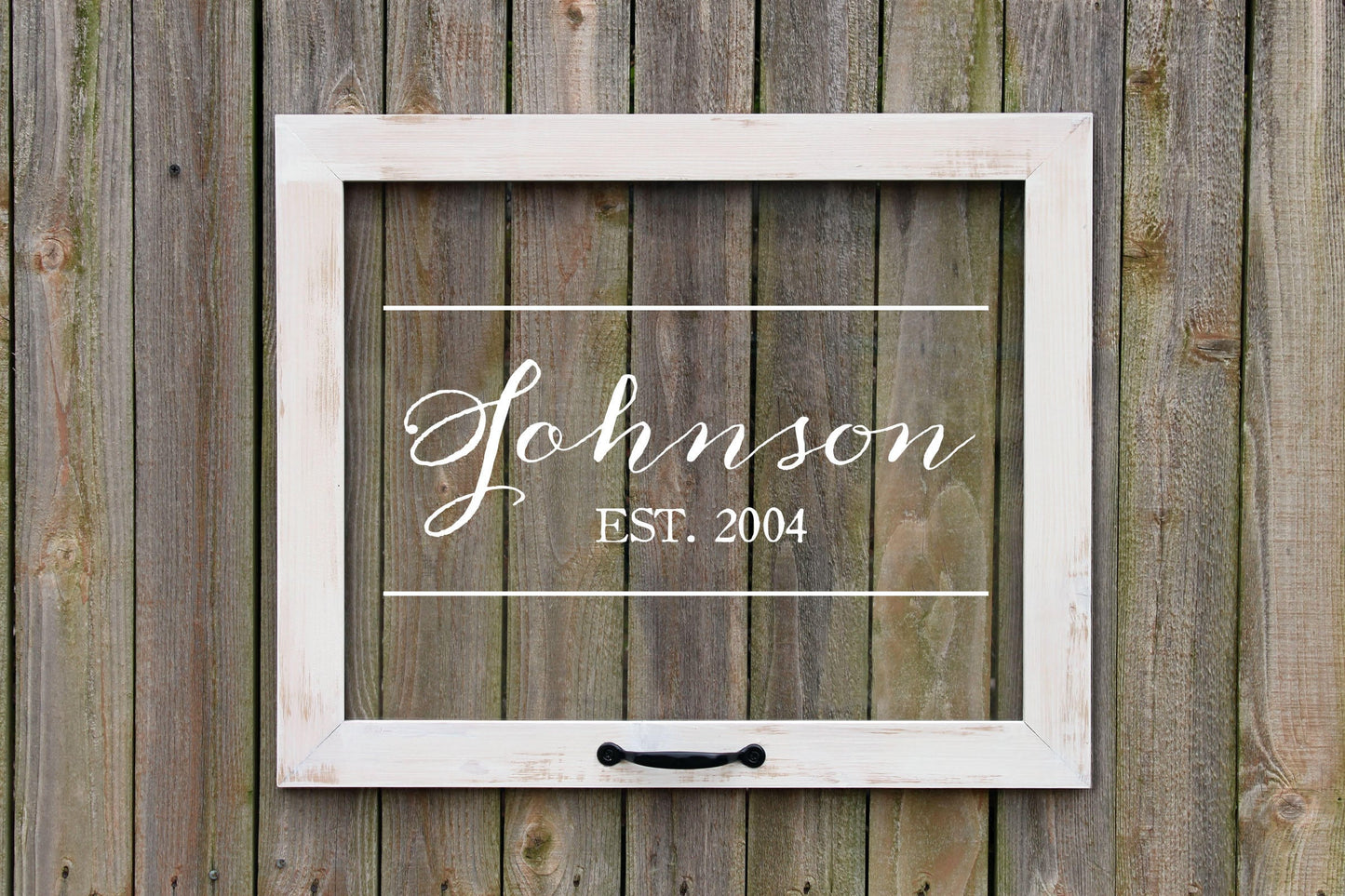 Acrylic Family Name Sign, Established, Last Name, Established Date, Personalized Family Sign, Personalized Window, Wedding Gift