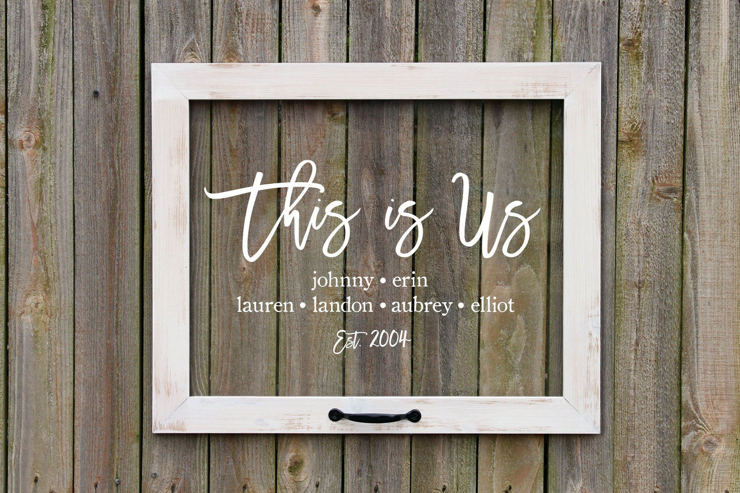 This is Us Family Established Sign, Family Name, Rustic Wall Decor, Farmhouse, Personalized Gift, Housewarming, Anniversary, Gift for Wife