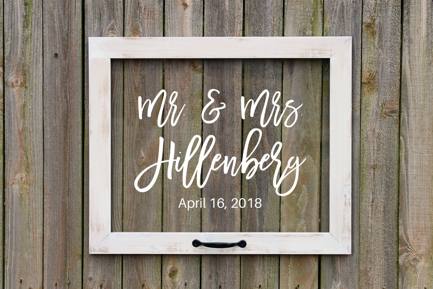 Personalized Acrylic Wedding Sign, Farmhouse Window Style,  Every Love Story is Beautiful but Ours is My Favorite