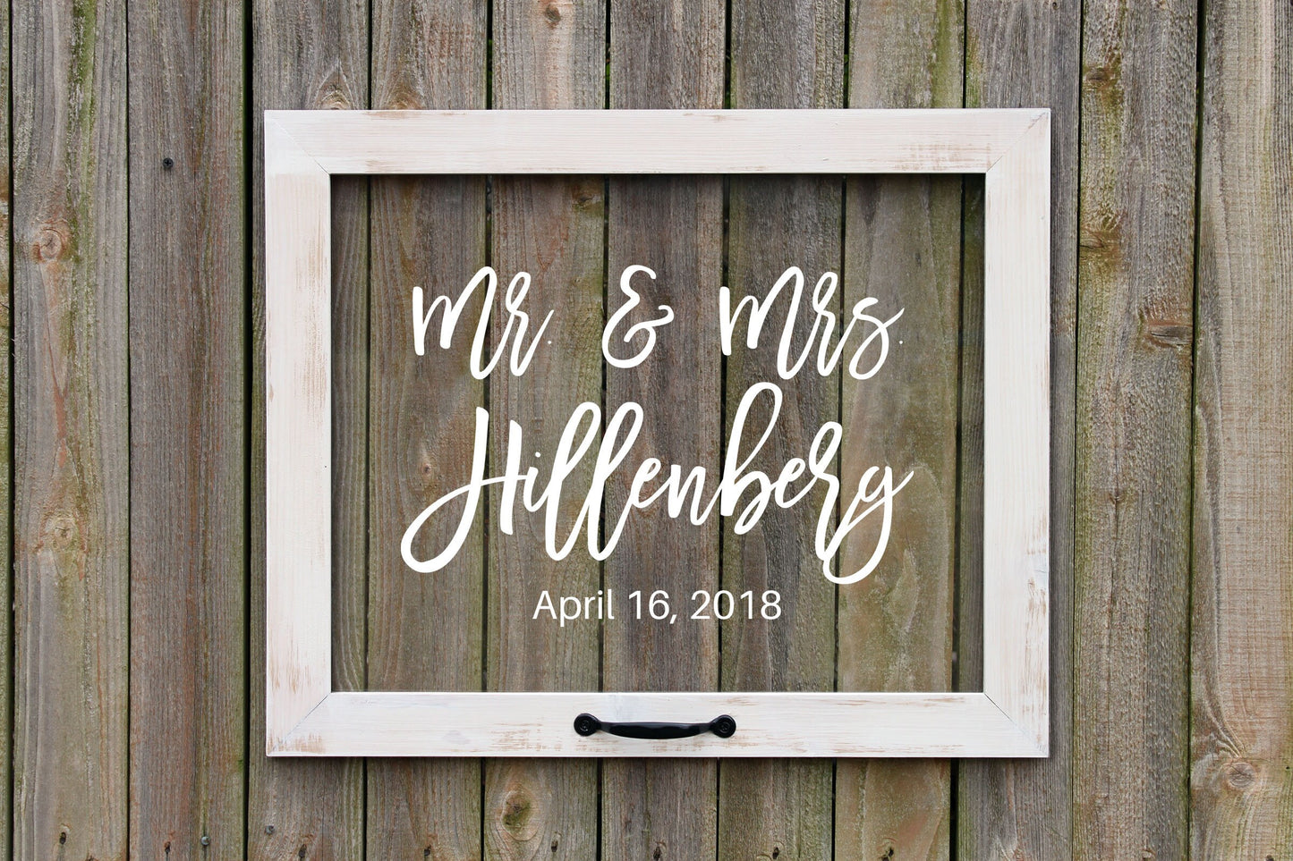 Personalized Acrylic Wedding Sign, Farmhouse Window Style,  Every Love Story is Beautiful but Ours is My Favorite