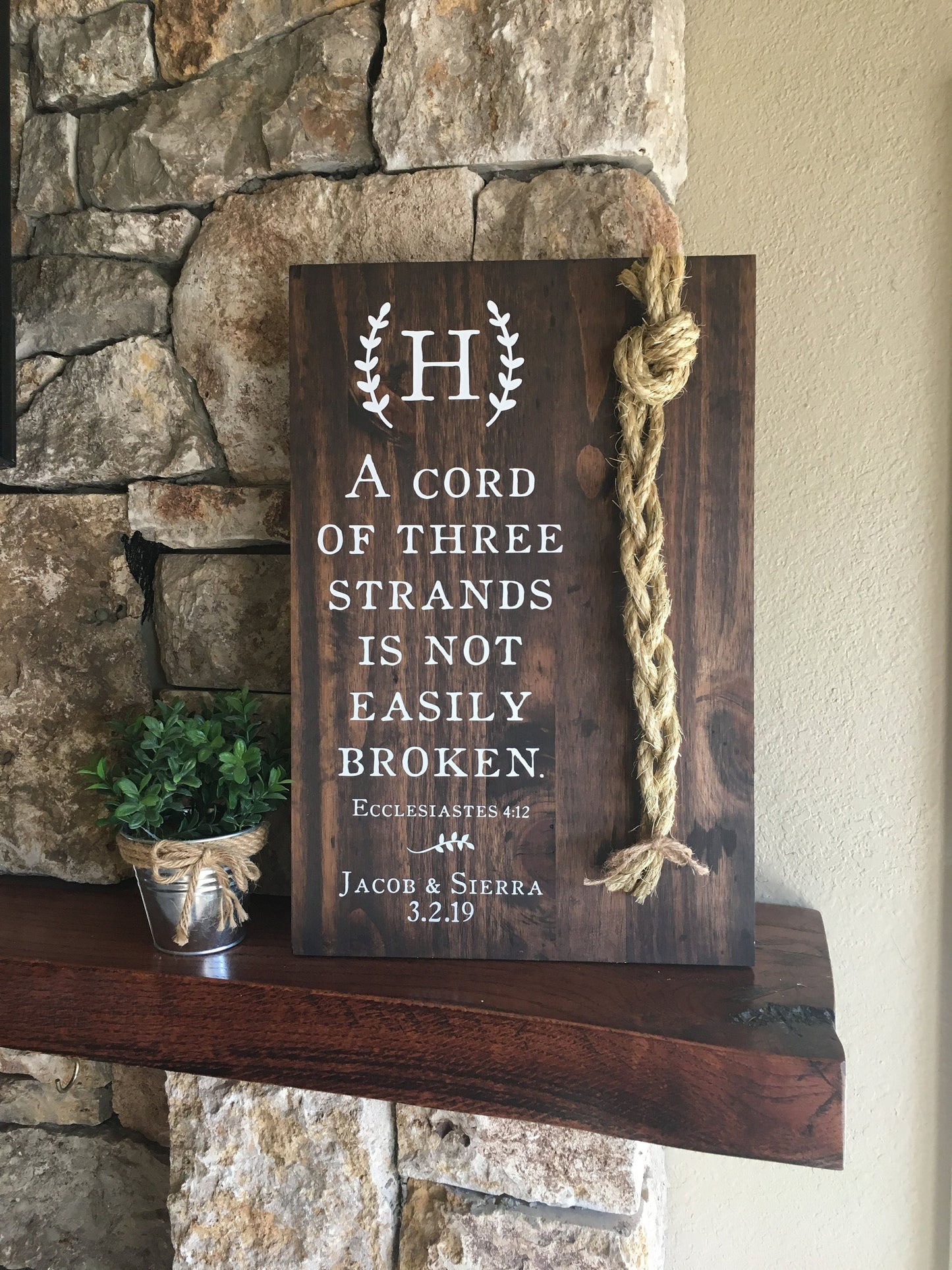 Christmas Gift for Couple, A Cord of Three Strands