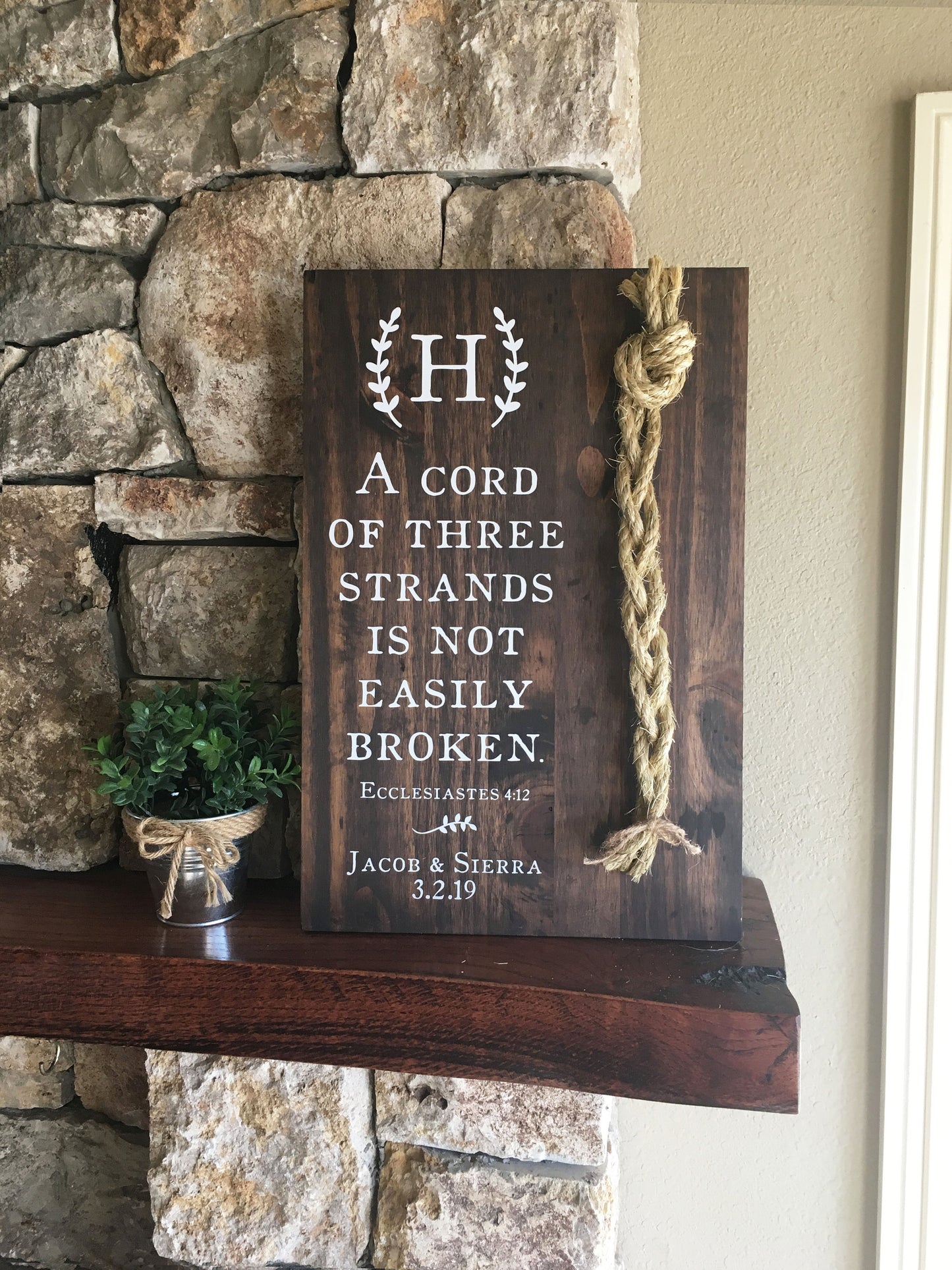 Christmas Gift for Couple, A Cord of Three Strands