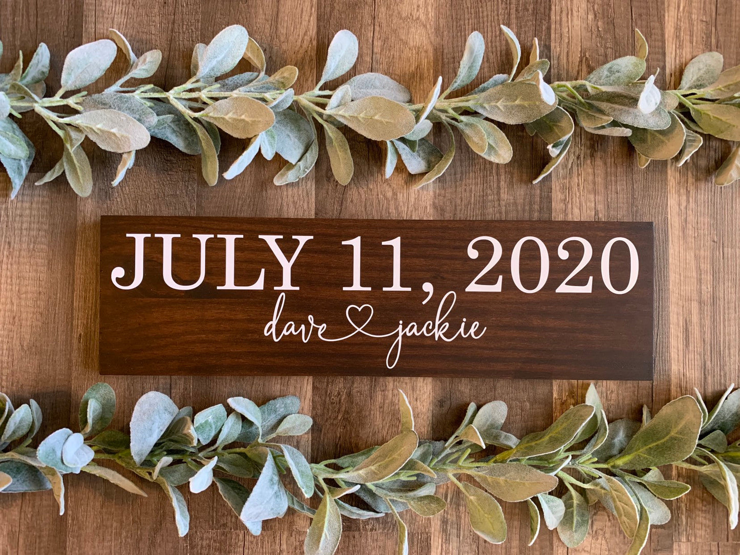 Save the Date Sign, Wedding Announcement Sign, Engagement Photo Prop, Rustic Wedding Decor
