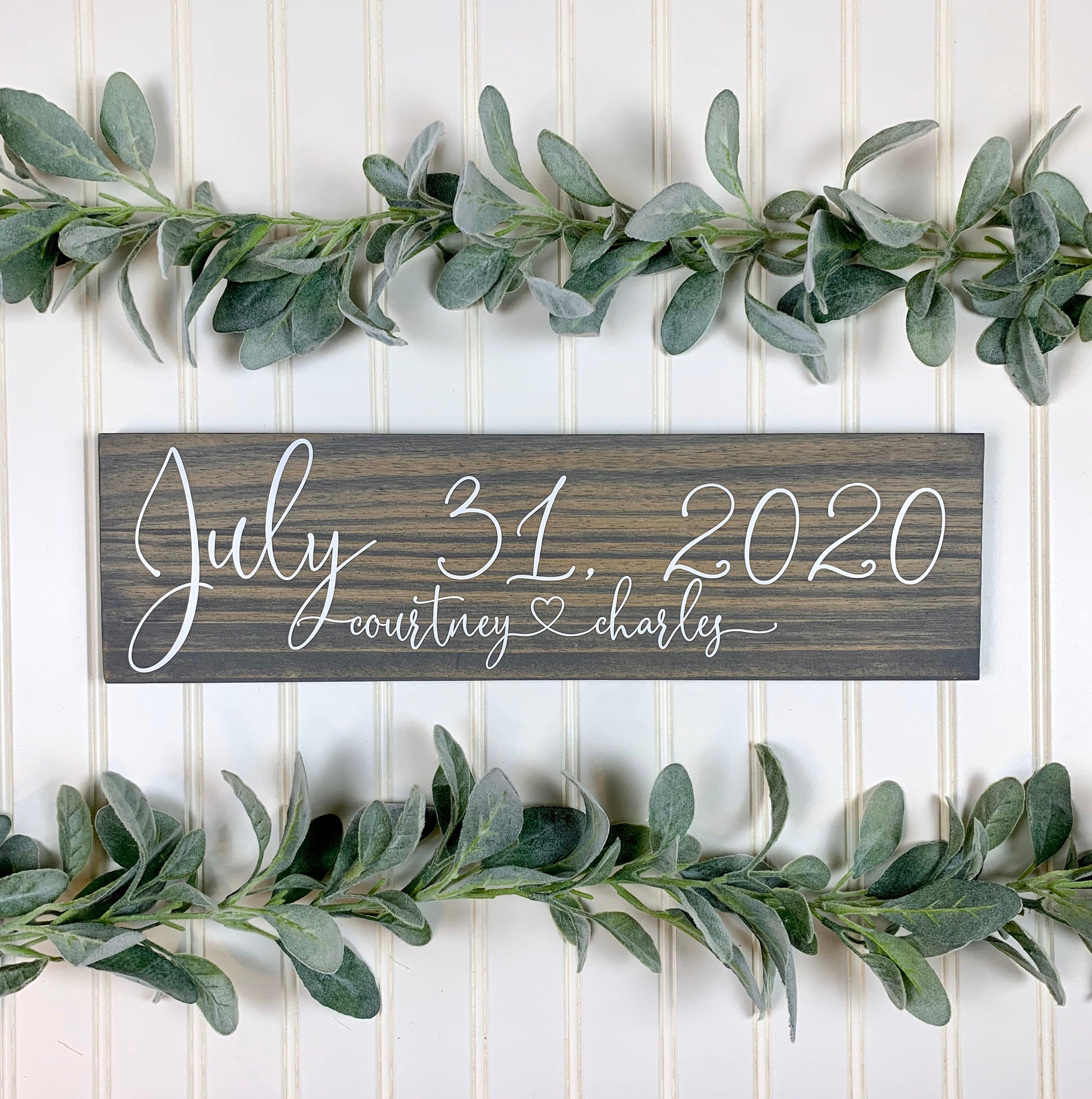 Save the Date Sign, Wedding Announcement Sign, Engagement Photo Prop, Rustic Wedding Decor