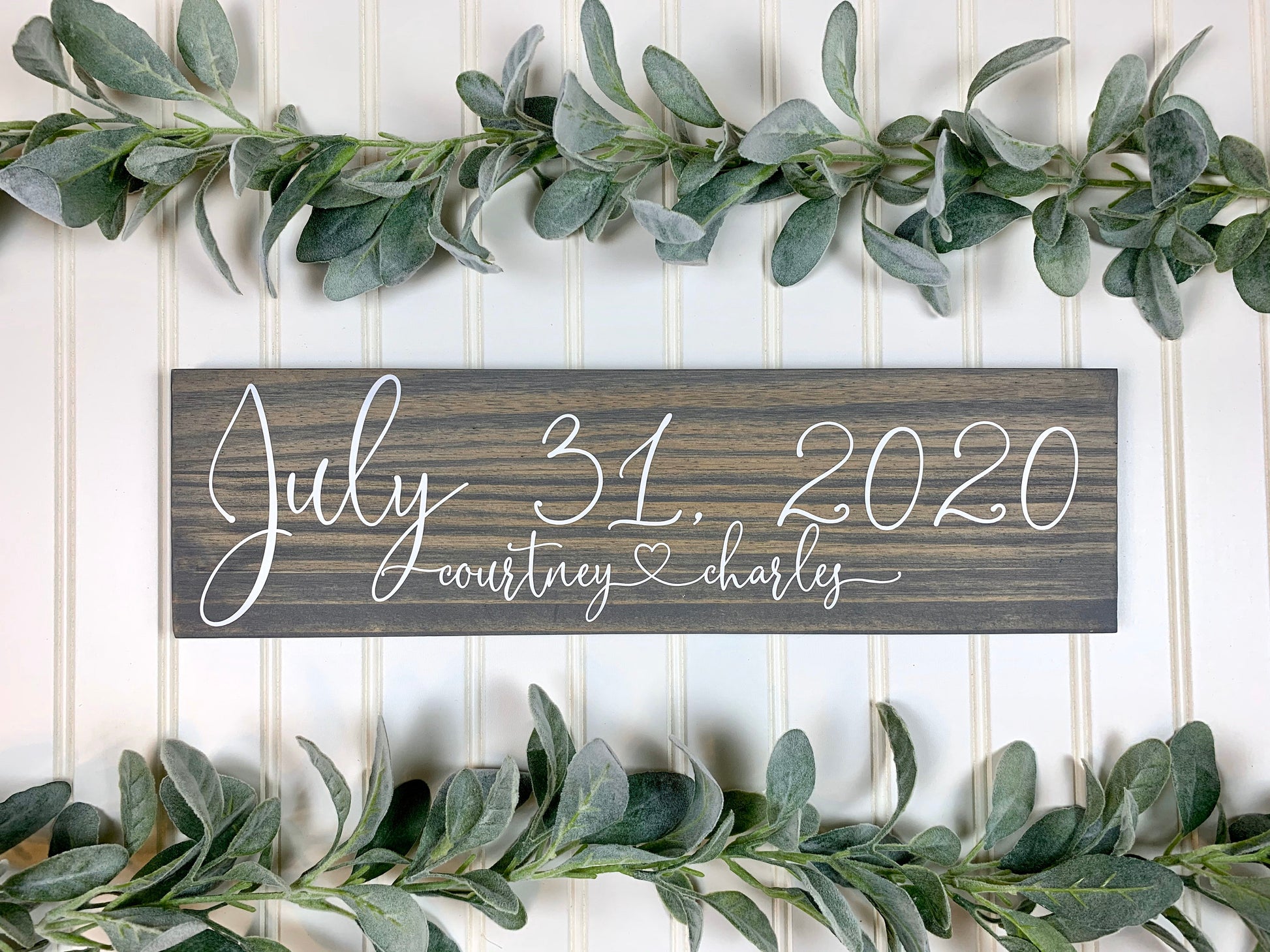 Save the Date Sign, Wedding Announcement Sign, Engagement Photo Prop, Rustic Wedding Decor