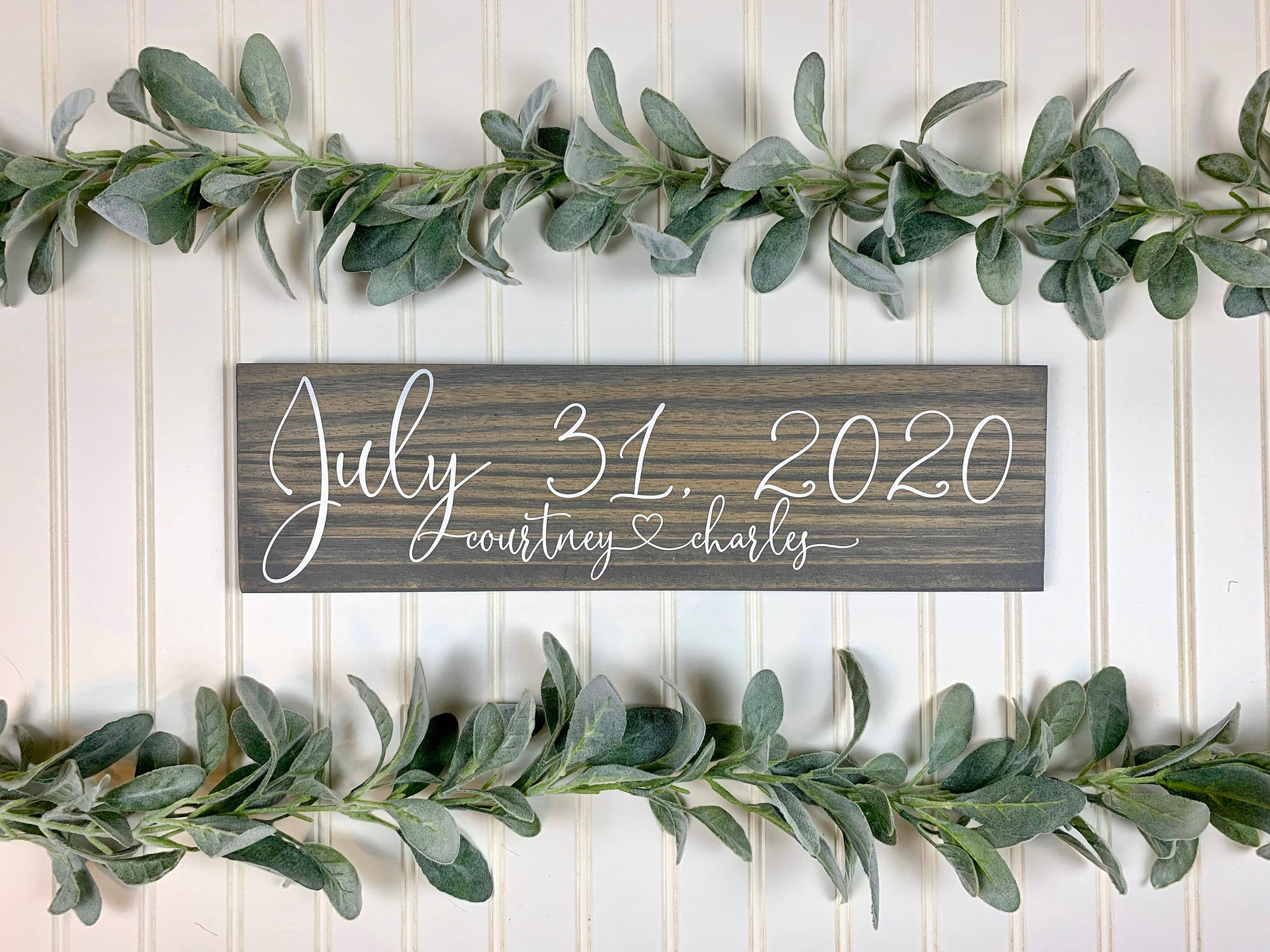 Save the Date Sign, Wedding Announcement Sign, Engagement Photo Prop, Rustic Wedding Decor