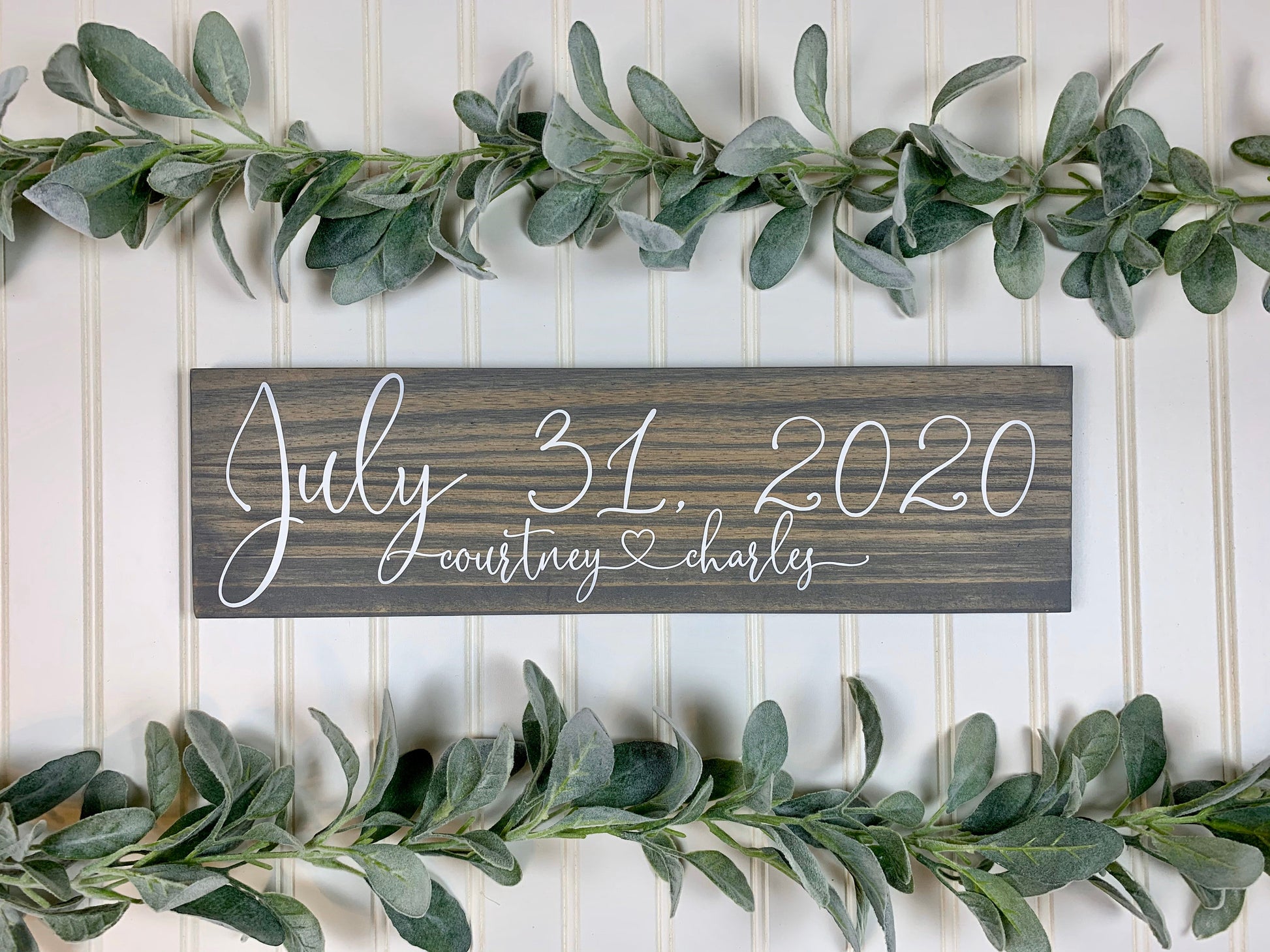 Save the Date Sign, Wedding Announcement Sign, Engagement Photo Prop, Rustic Wedding Decor