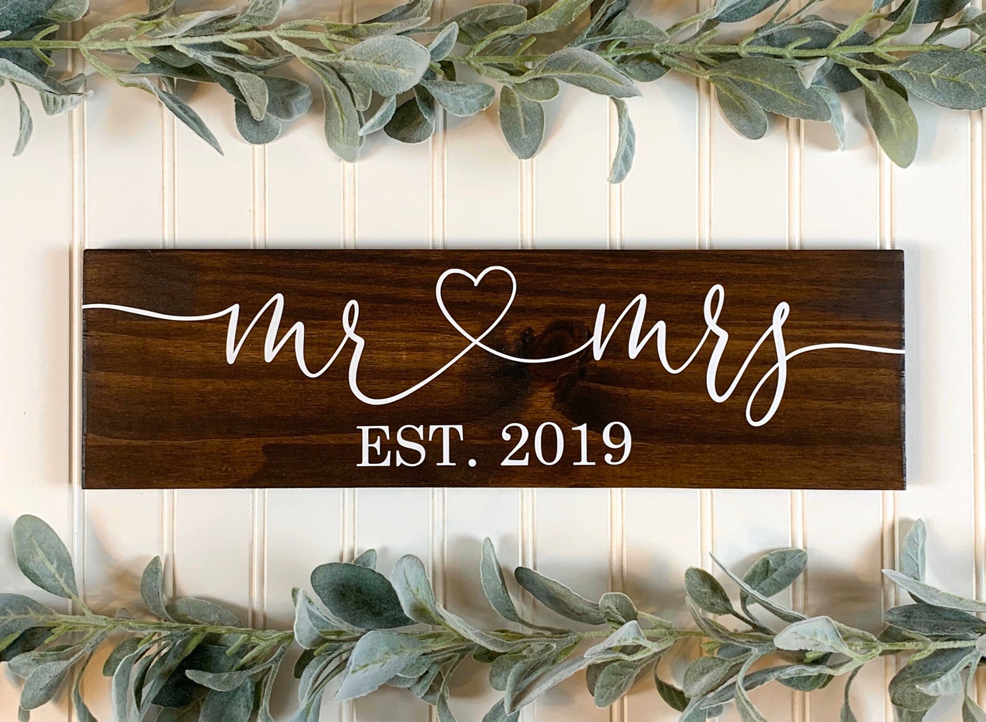 Mr and Mrs Sign, Sweetheart Table Sign