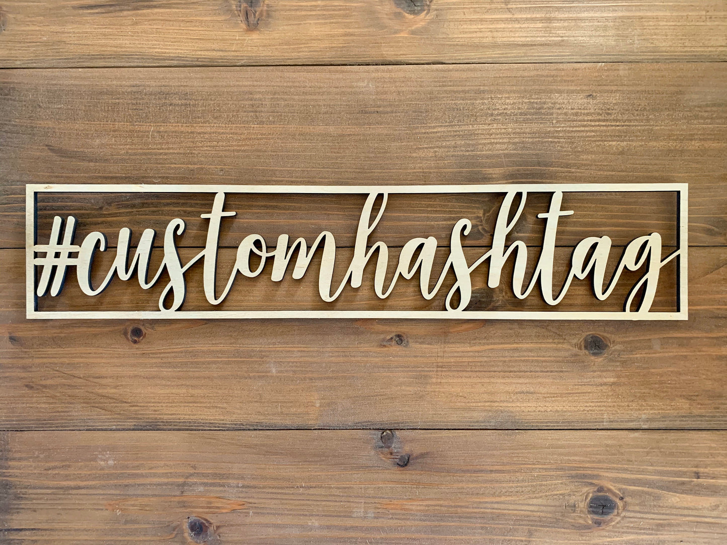 Custom Hashtag Sign, Custom Colors