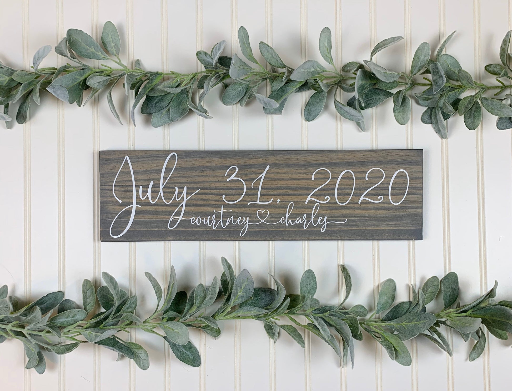 Save the Date Sign, Wedding Announcement Sign, Engagement Photo Prop, Rustic Wedding Decor