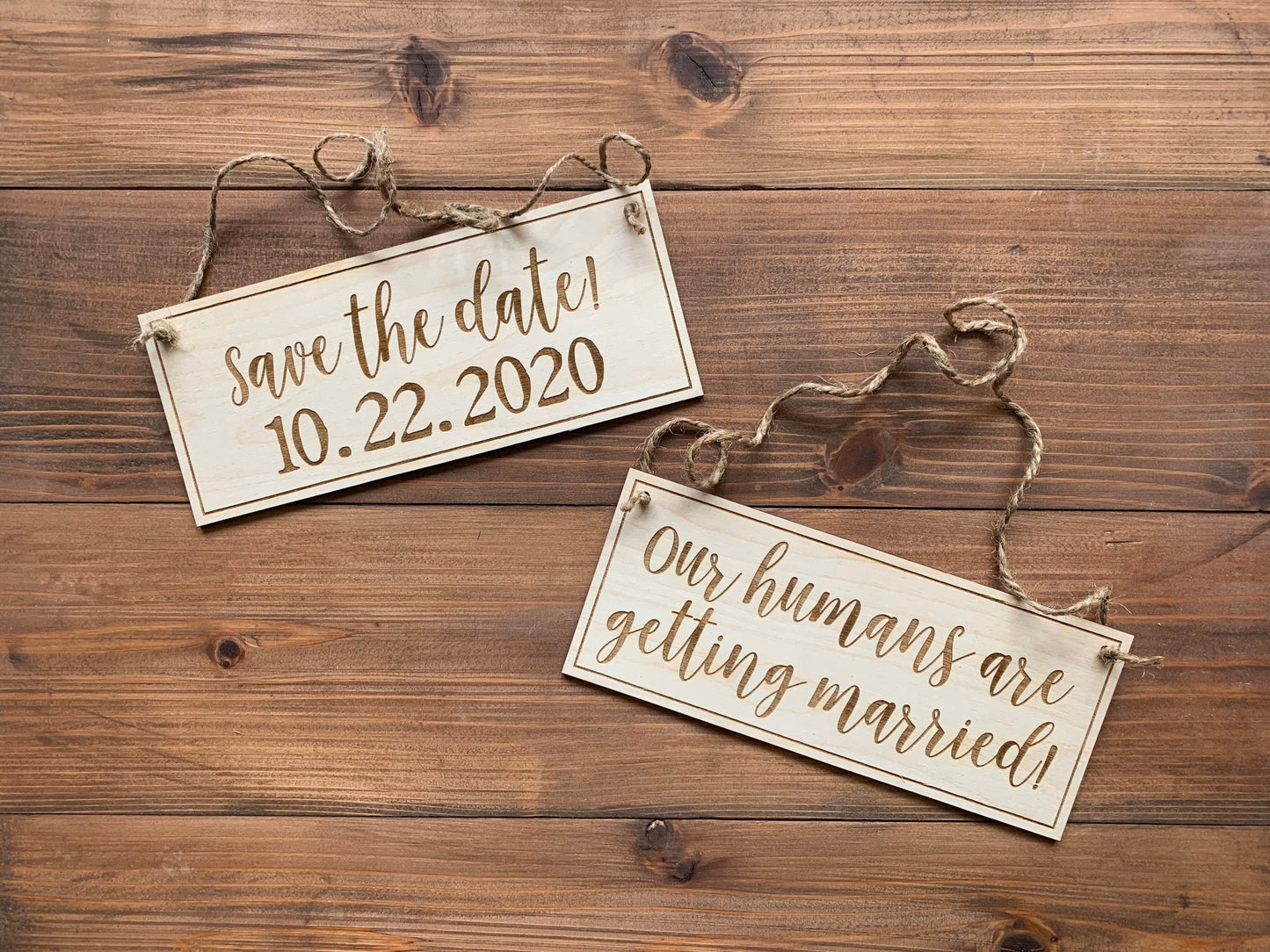 Dog Save the Date Sign, I loved her first/Mom and Dad are getting married, Save the Date Photo Prop