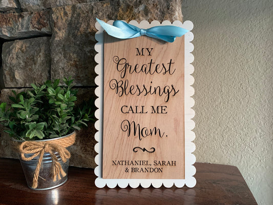 Personalized Gift For Mom, Gift for Mother or Grandmother with Children's names