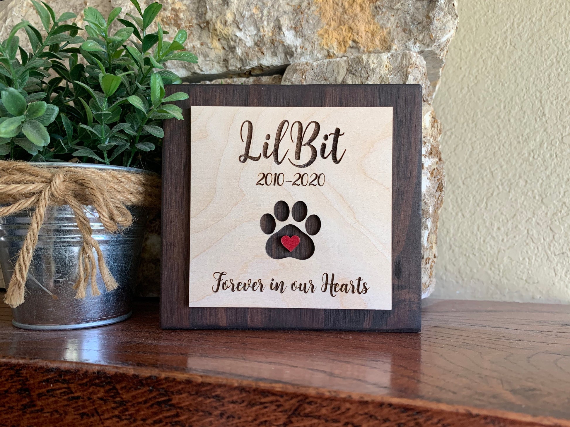 Custom Engraved Pet Memorial Sign
