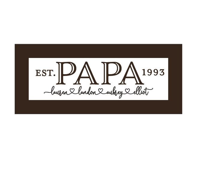 Custom Engraved Father's Day Sign