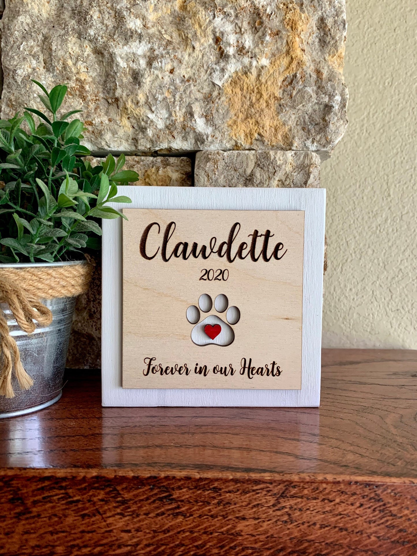 Custom Engraved Pet Memorial Sign