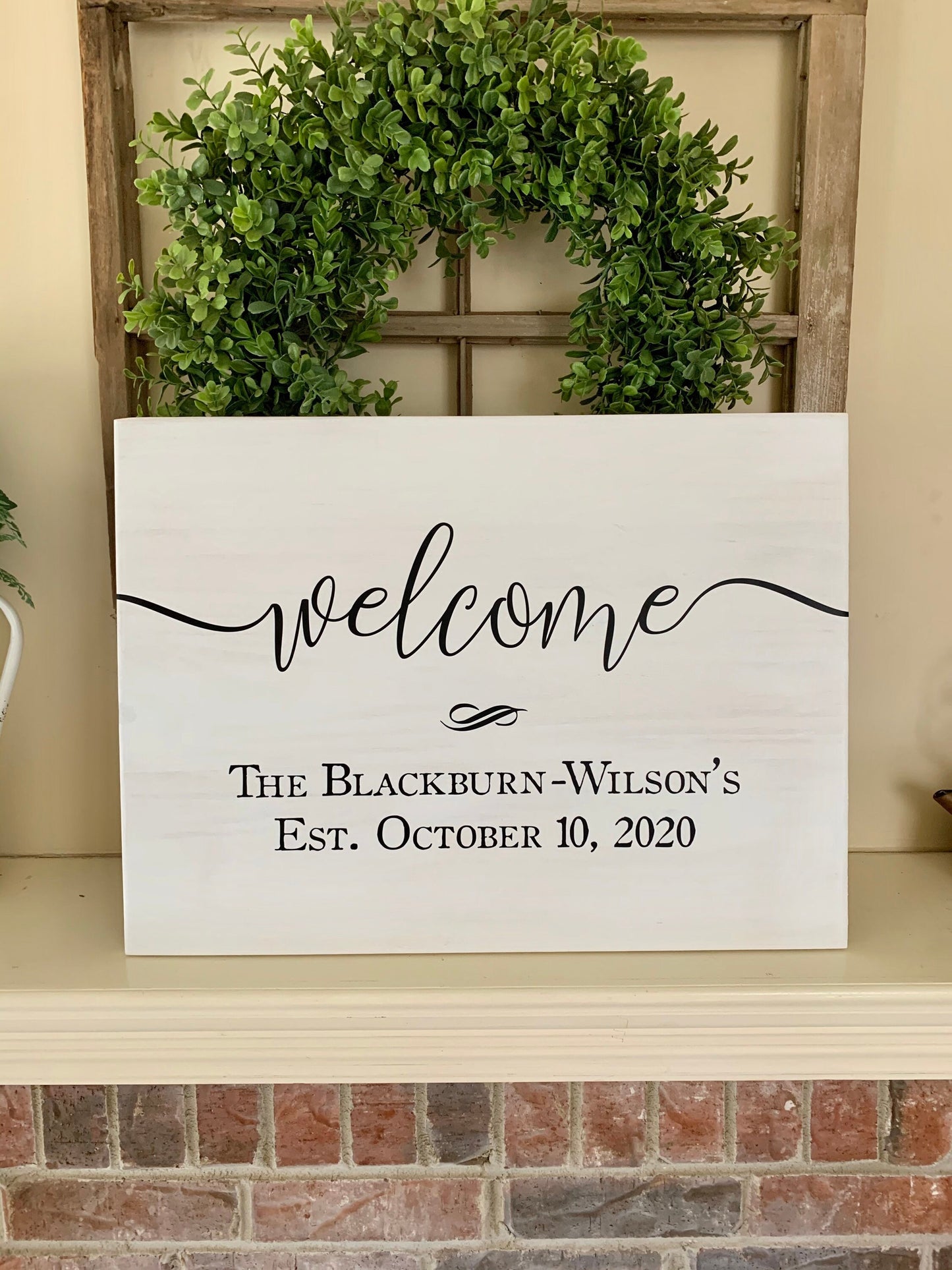 Wedding Welcome Sign, Personalized Wood Sign, Rustic Wedding Decor