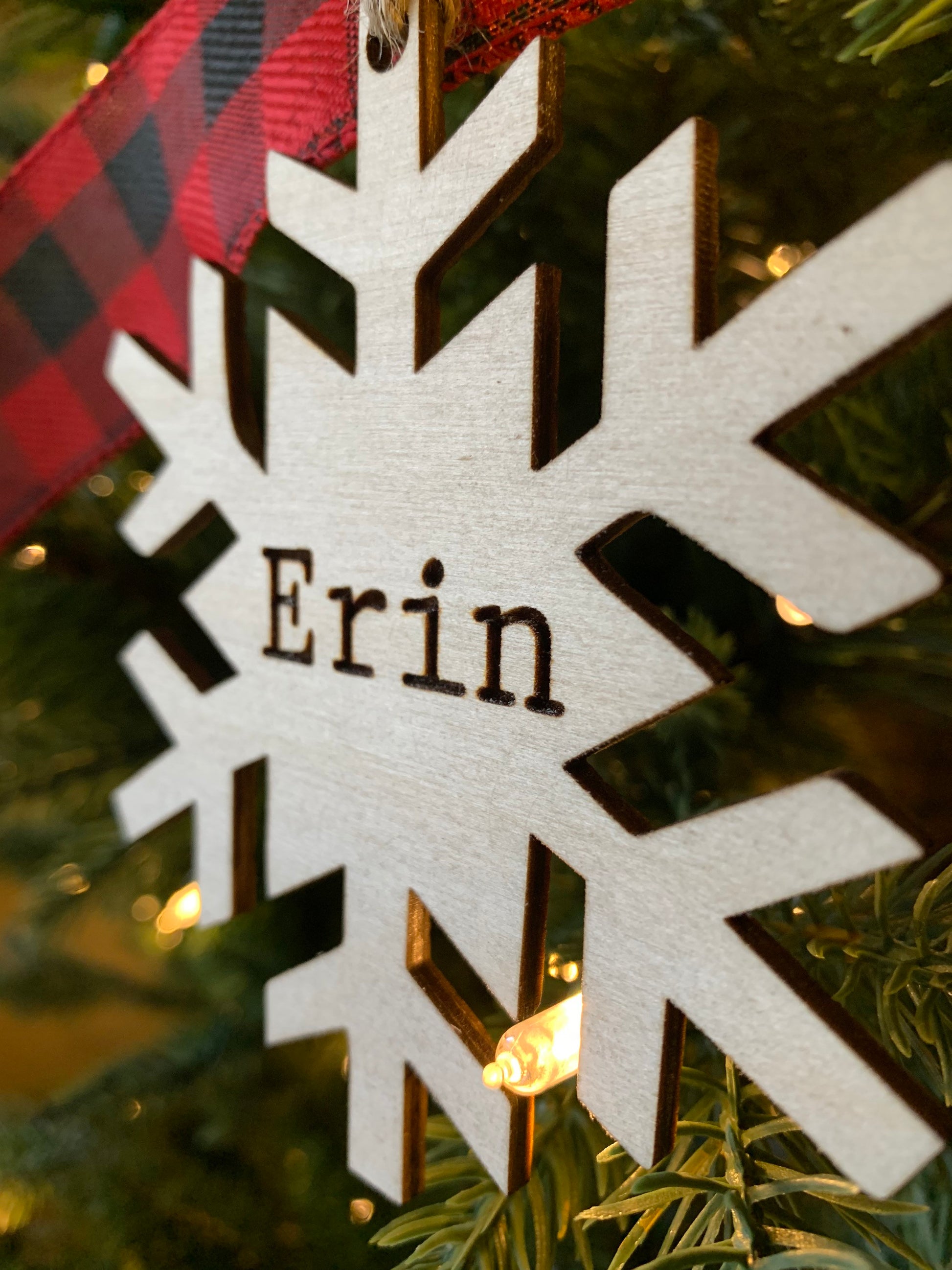 Stocking Name Tag, Custom Engraved Tag
