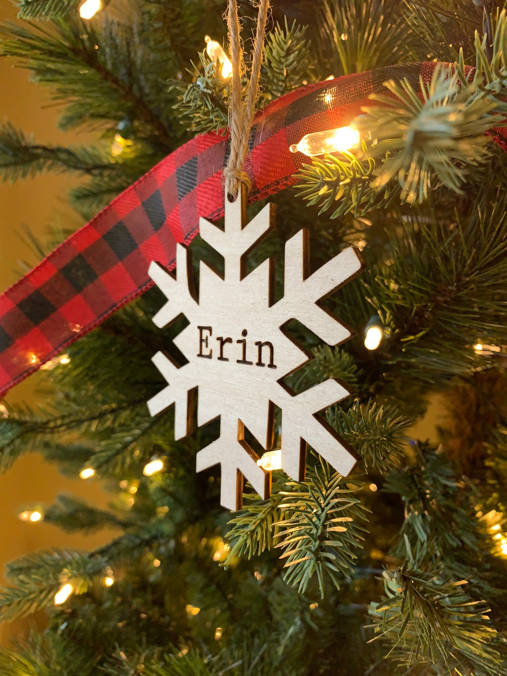 Stocking Name Tag, Custom Engraved Tag