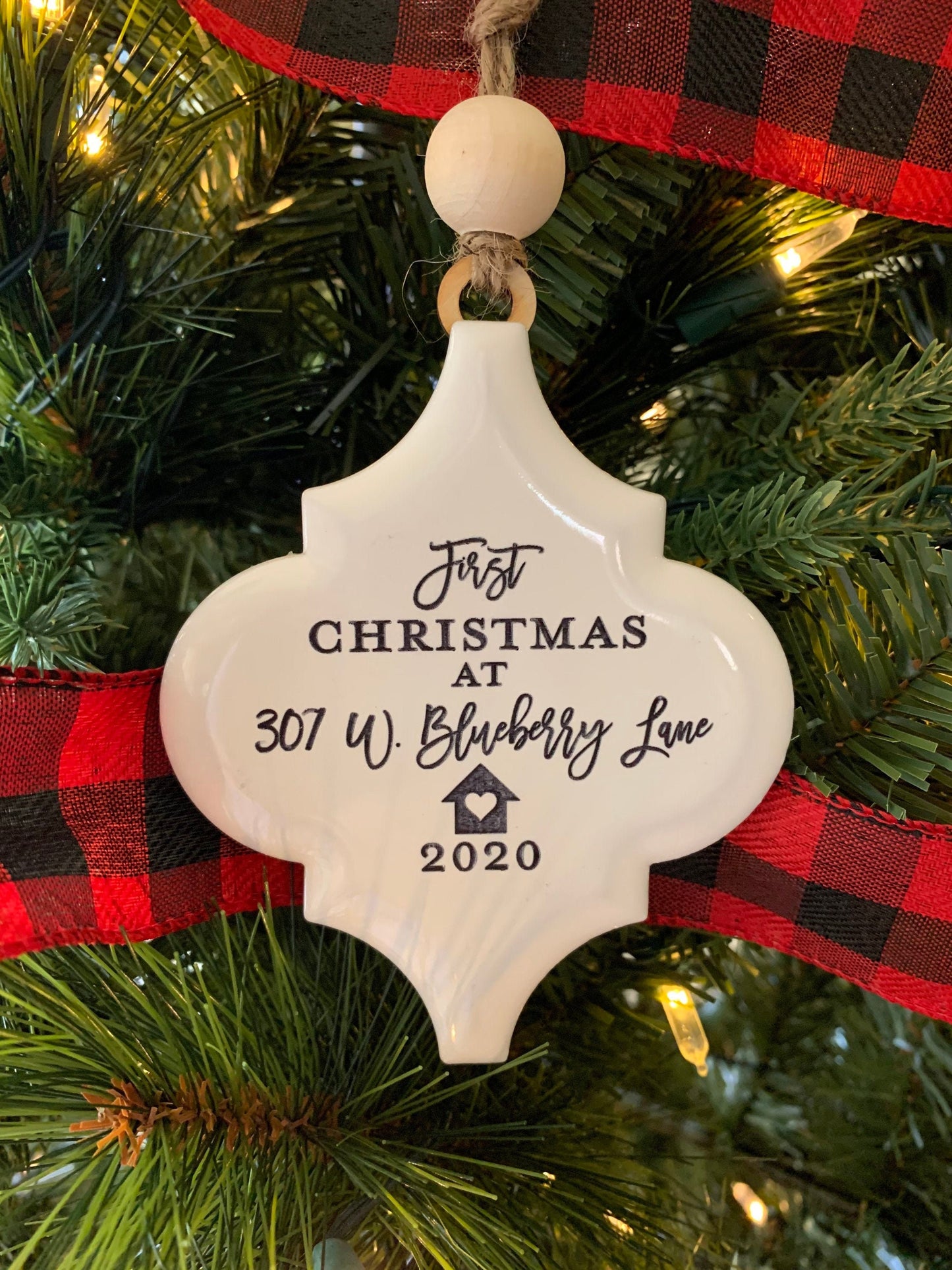 Personalized  Christmas Ornament, New Home, First Christmas Married, Mr and Mrs Ornament