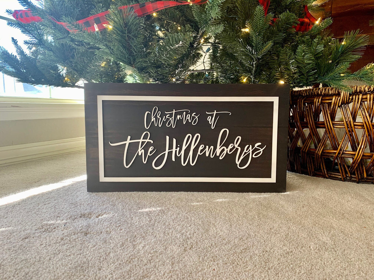 Wood Customized Christmas Tree Box, Tree Collar