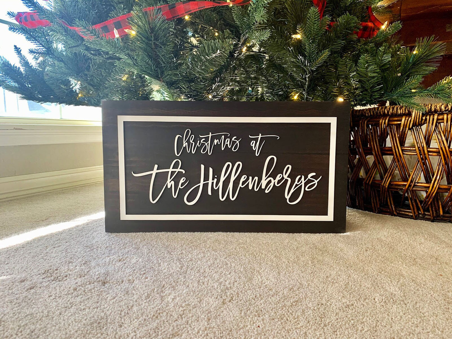 Wood Customized Christmas Tree Box, Tree Collar