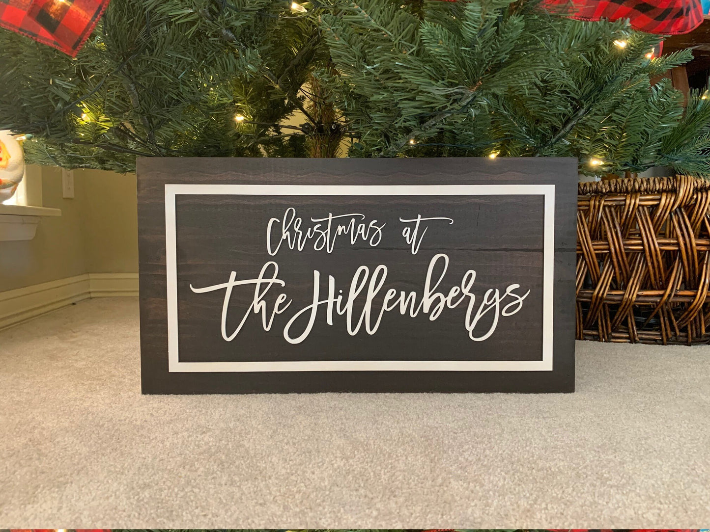 Wood Customized Christmas Tree Box, Tree Collar