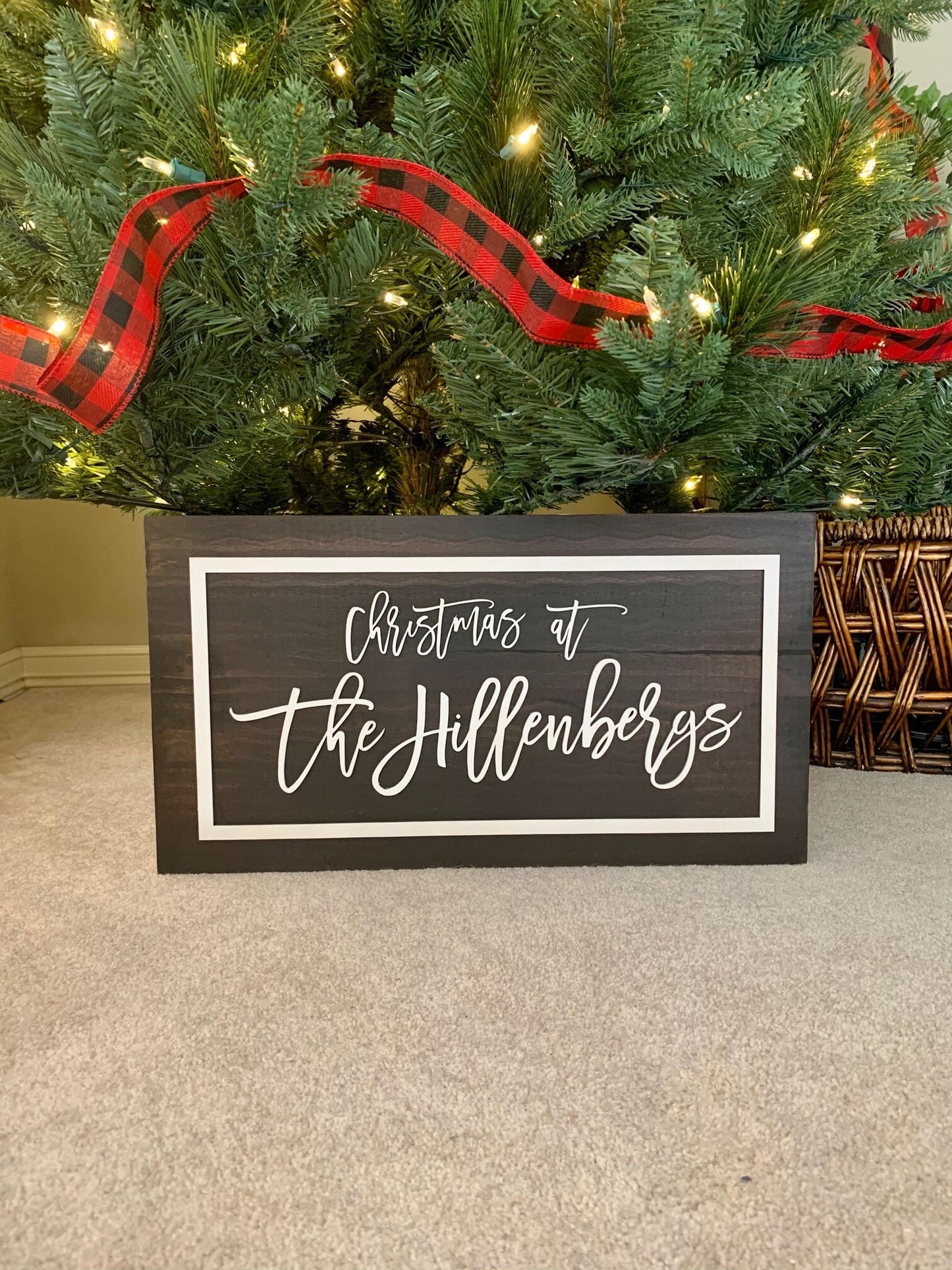 Wood Customized Christmas Tree Box, Tree Collar
