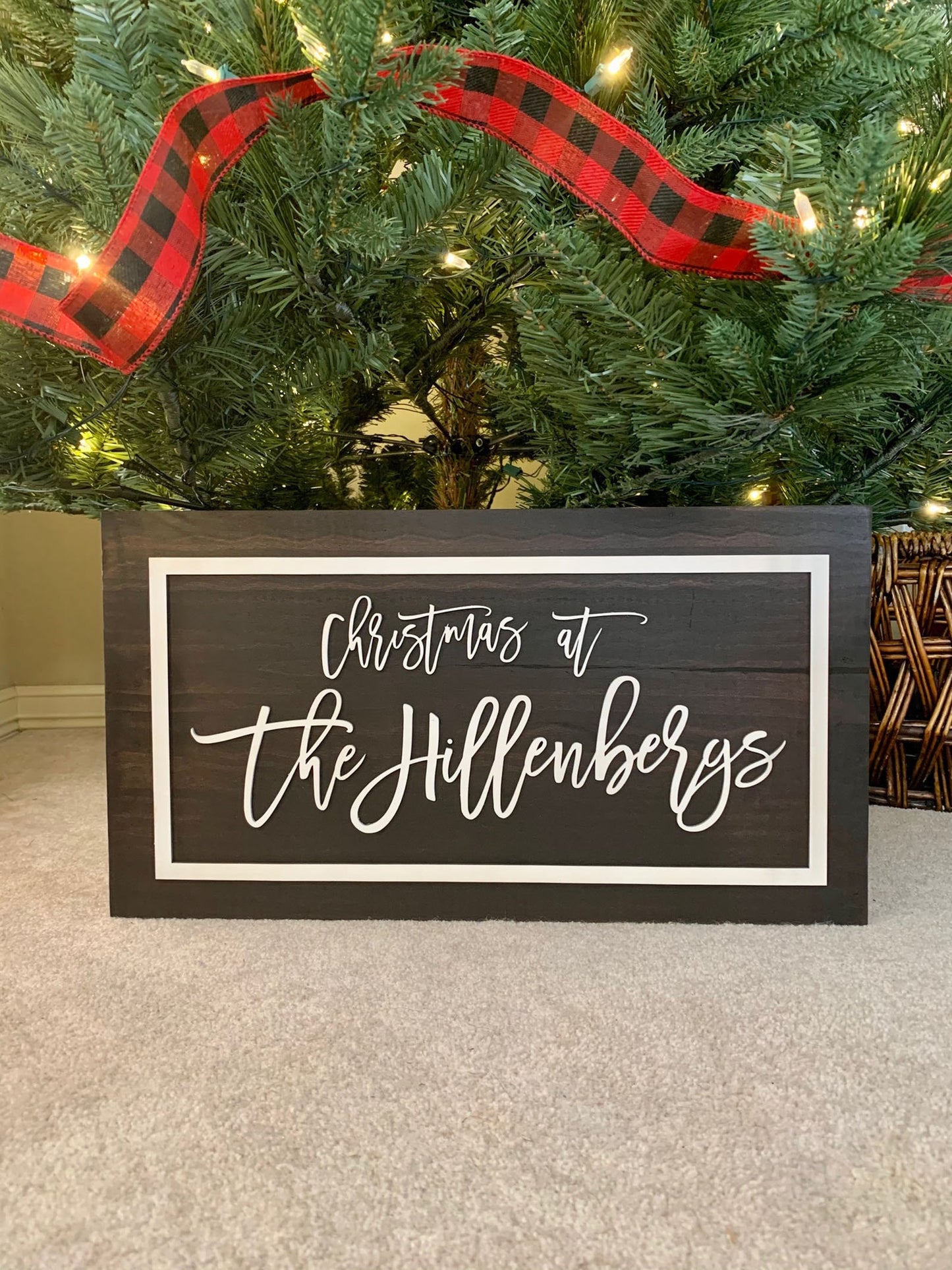 Wood Customized Christmas Tree Box, Tree Collar