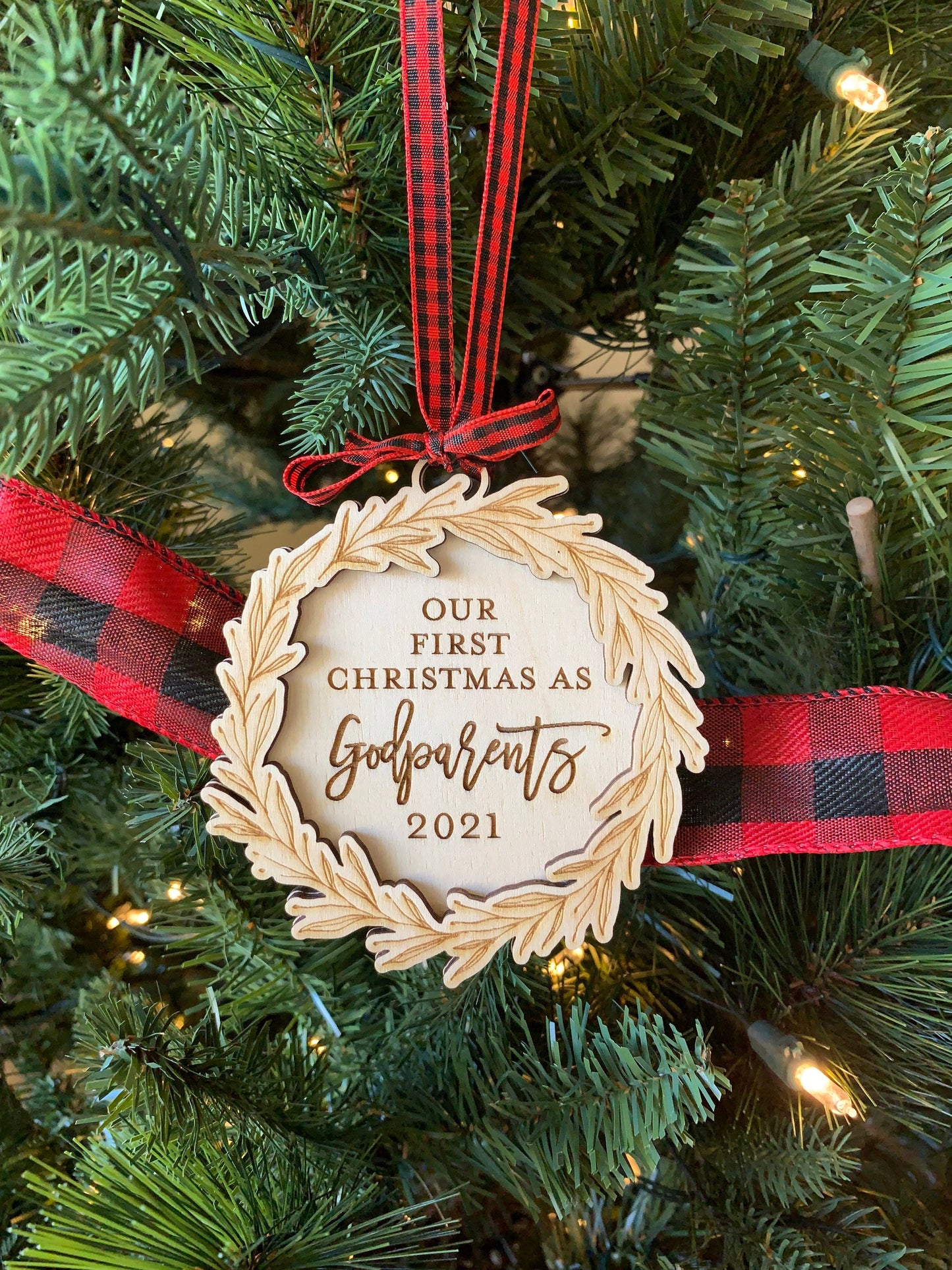 Custom Engraved First Christmas Together Ornament