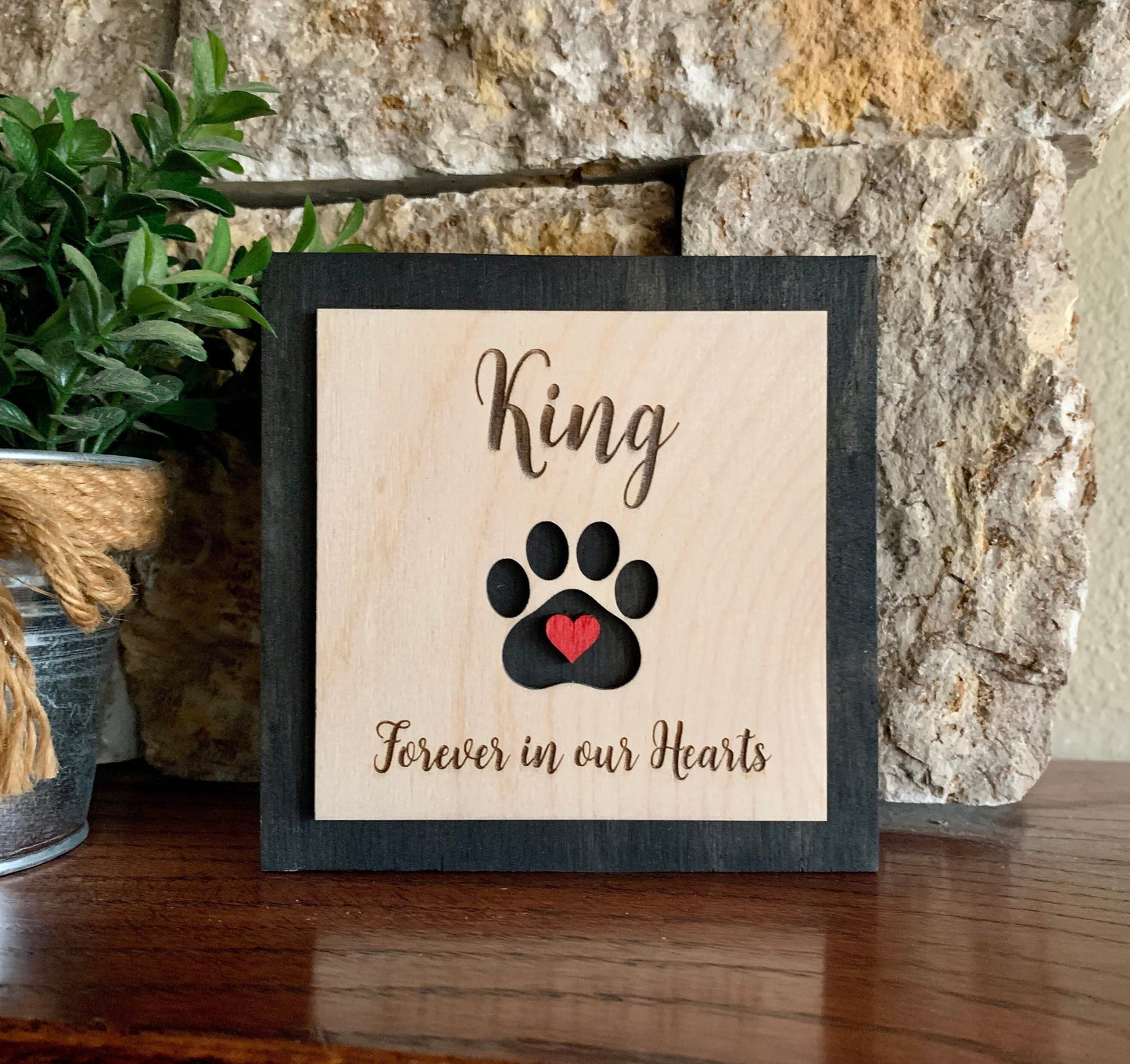 Custom Engraved Pet Memorial Sign